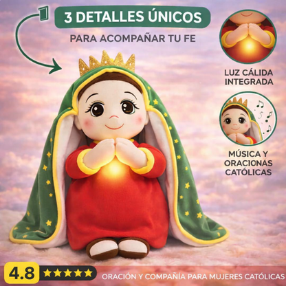 Peluche de la Virgen con Respiración Calmante